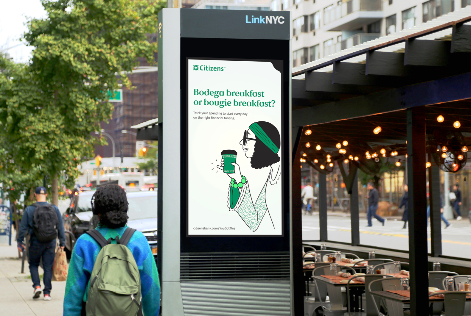 Citizens Bank OOH installation in NYC
