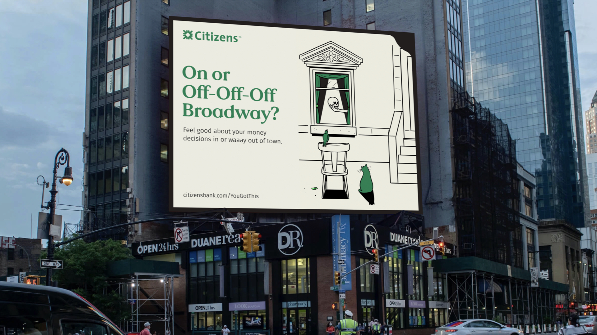 Citizens Bank OOH installation in NYC