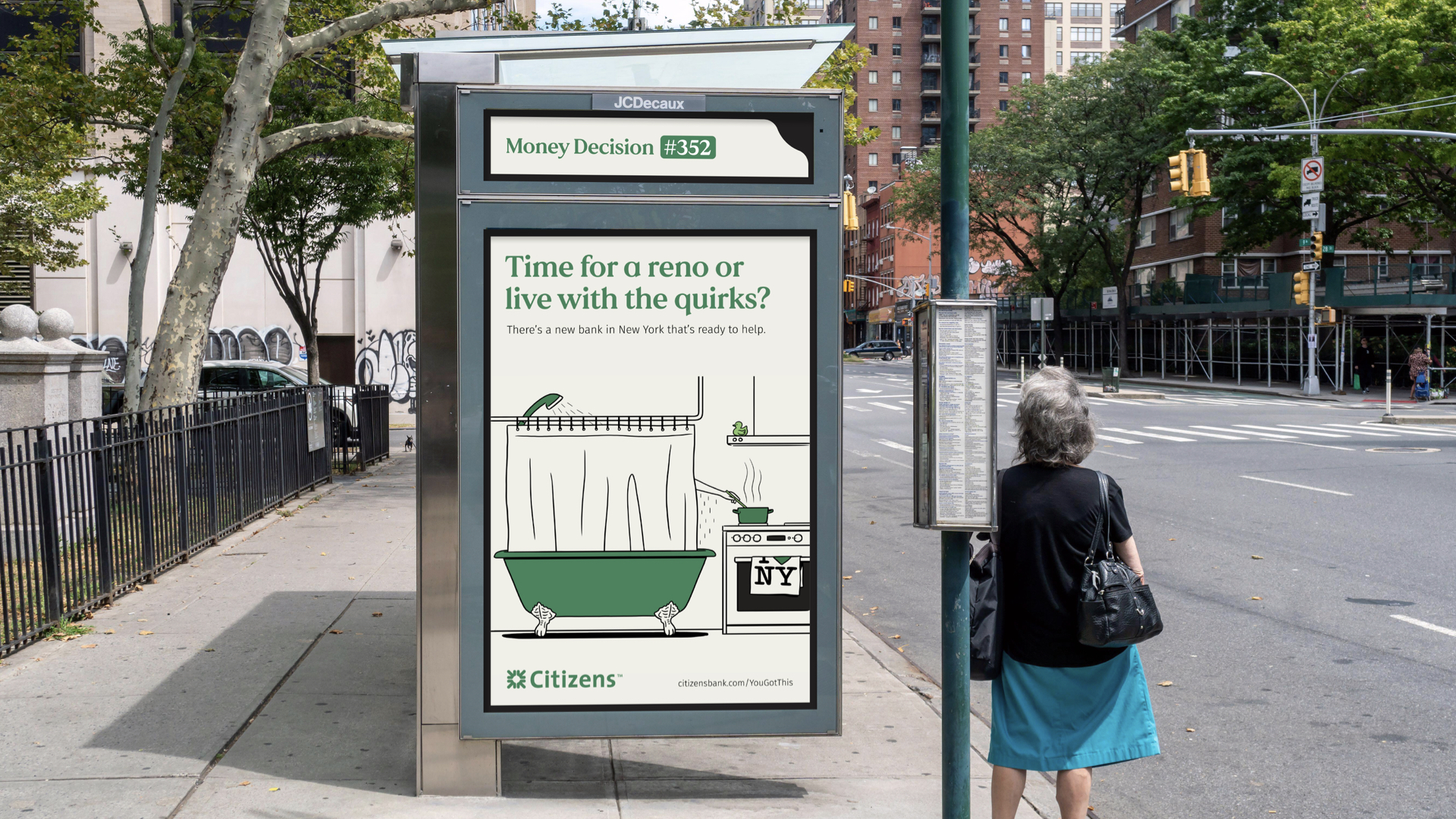 Citizens Bank OOH installation in NYC